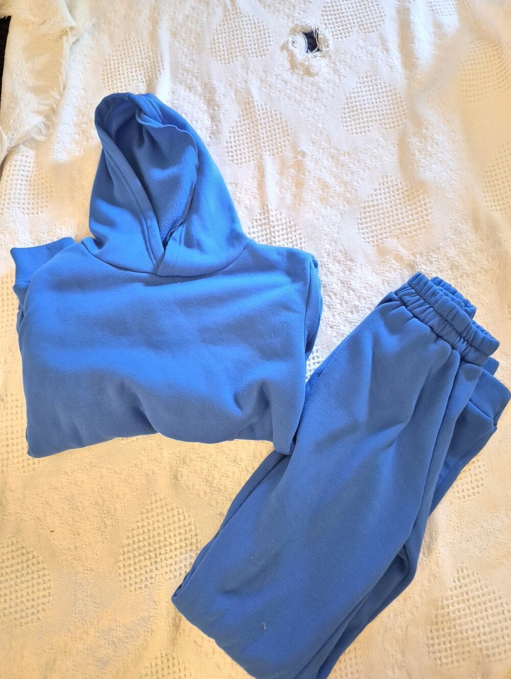 Blue Women's Hoodie & Jogger Set - Brand Unspecified